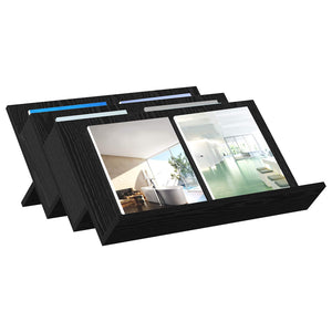 Magazinregal Schwarz Eiche 65x53x28,5 cm