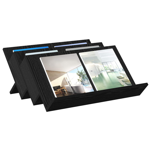 Magazinregal Schwarz Eiche 65x53x28,5 cm