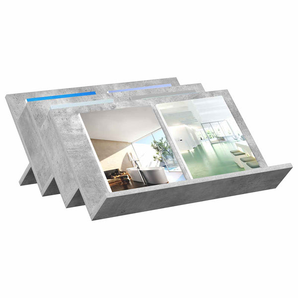 Magazinregal Beton Grau 65 cm
