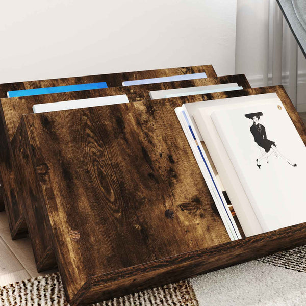 Magazinregal Geräucherte Eiche 65 cm