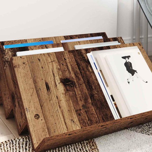 Zeitschriftenregal Altholz 65x53 cm