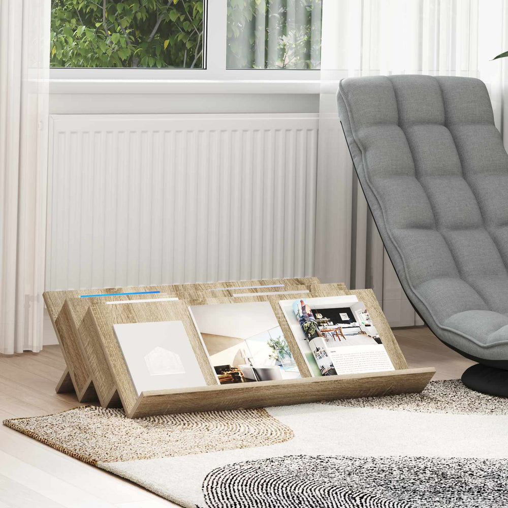 Magazinregal Sonoma Eiche 90 cm