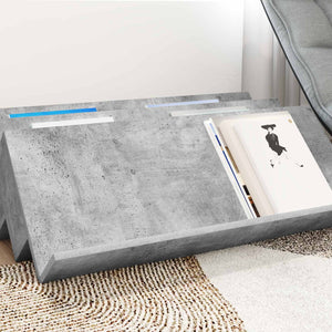 Graues Magazinregal Beton-Optik 90cm