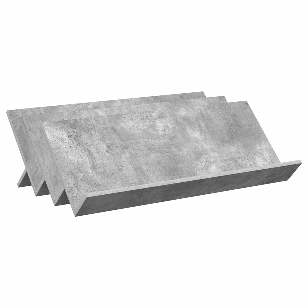 Graues Magazinregal Beton-Optik 90cm