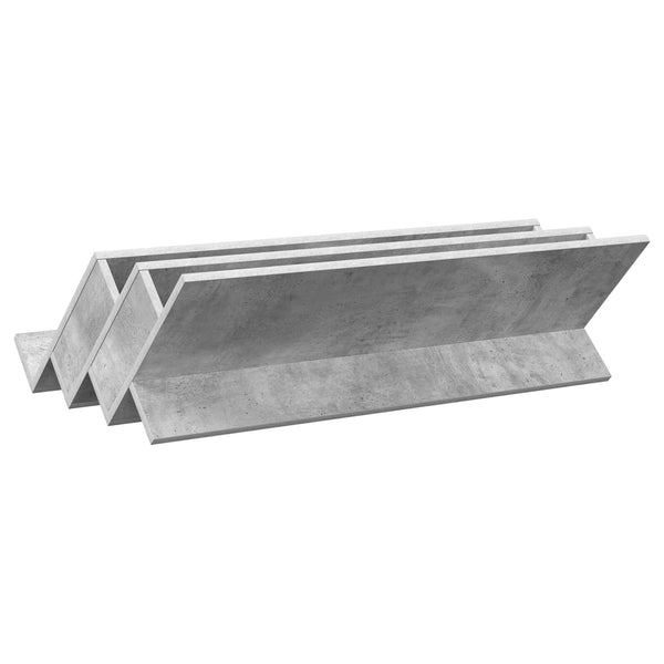 Graues Magazinregal Beton-Optik 90cm