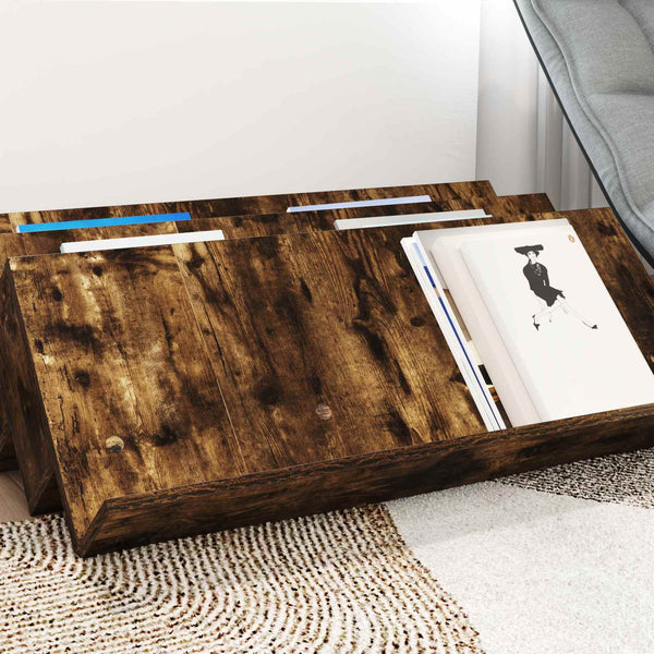 Magazinregal Geräucherte Eiche 90cm