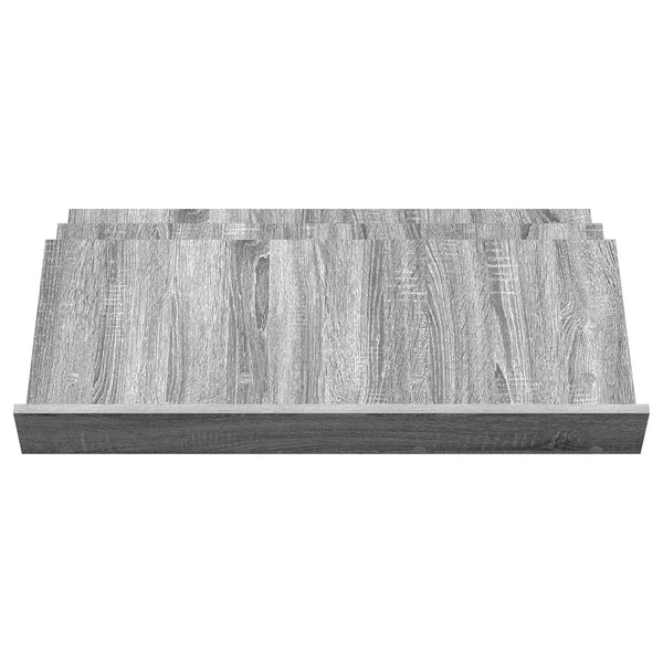 Graues Magazinregal Sonoma, 90 cm
