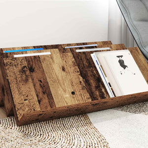 Zeitschriftenregal Altholz 90 cm