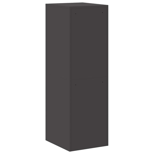 Aktenschrank, Stahl, Schwarz, 2er-Set