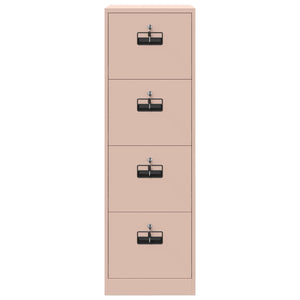 Rosa Aktenschrank, 2er-Set