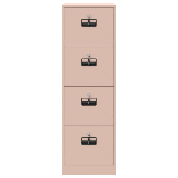 Rosa Aktenschrank, 2er-Set