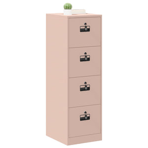 Rosa Aktenschrank, 2er-Set