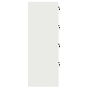 Aktenschrank, 2er Set, Weiß, Stahl