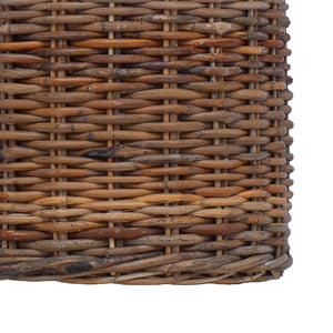 Blumentopf Körbchen 2er Set Braun Rattan