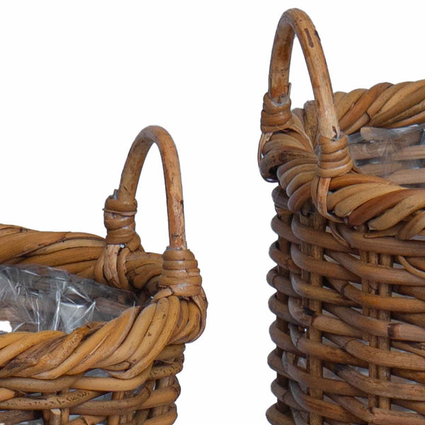 Kubu Rattan Blumentopfkörbe 3er Set