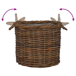 Kubu Rattan Blumentopfkörbe 3er Set
