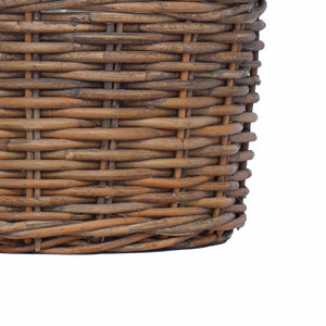 Kubu Rattan Blumentopf Korb Braun 2er Set