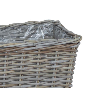 Kubu Rattan Blumentopfkörbe 3er-Set