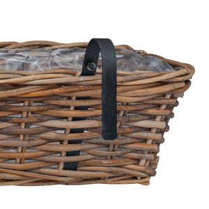 Hängender Blumentopf Korb Braun 2er-Set