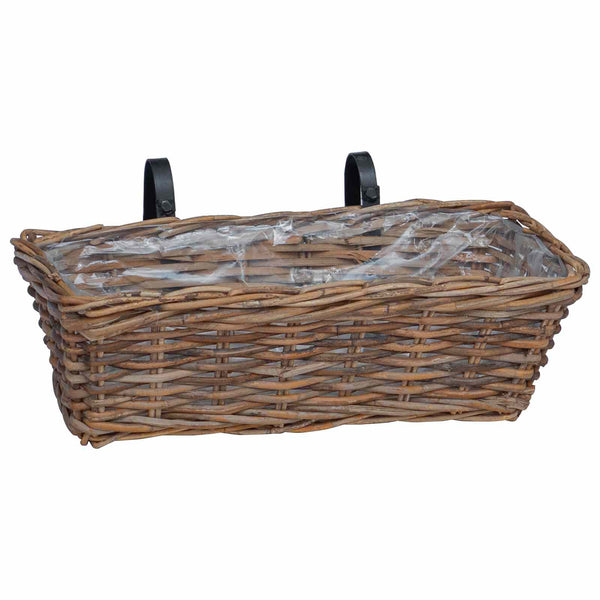 Hängender Blumentopf Korb Braun 2er-Set
