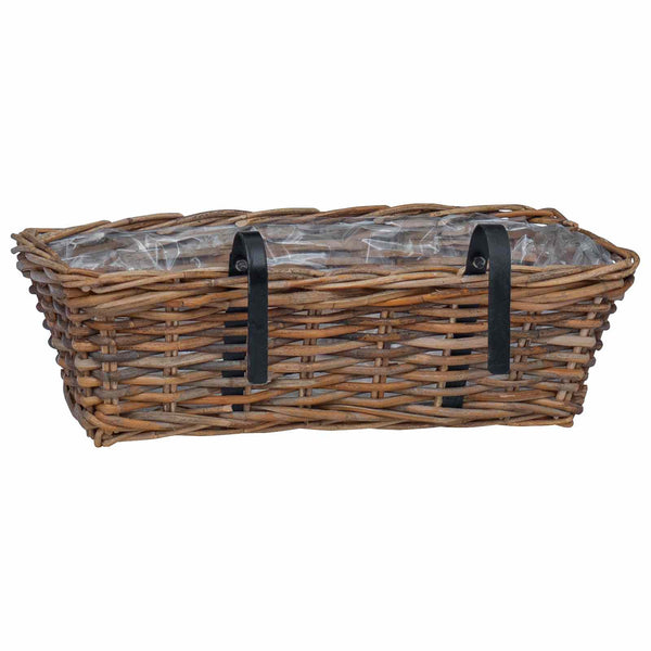 Hängender Blumentopf Korb Braun 2er-Set