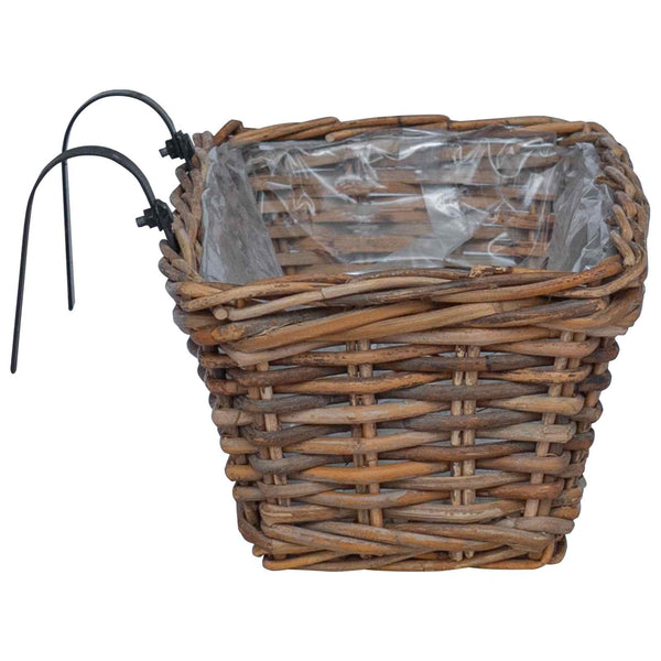Hängender Blumentopf Korb Braun 2er-Set