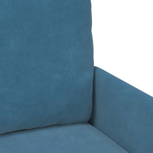 Blaue Sofas mit Kissen 55cm
