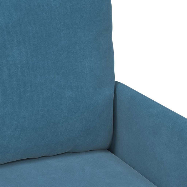 Blaue Sofas mit Kissen 55cm