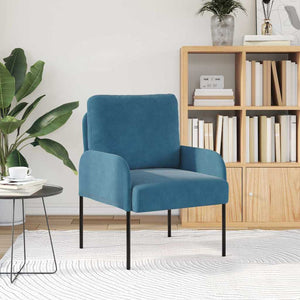 Blaue Sofas mit Kissen 55cm