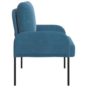 Blaue Sofas mit Kissen 55cm