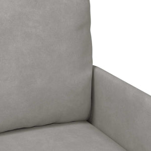 vidaXL Canapés avec coussins 55 cm gris clair contreplaqué