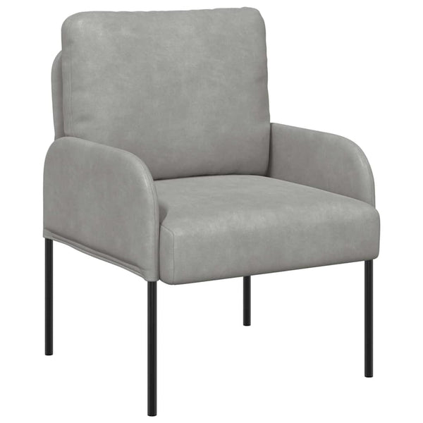 vidaXL Canapés avec coussins 55 cm gris clair contreplaqué