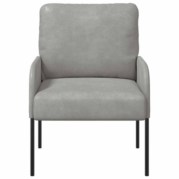 vidaXL Canapés avec coussins 55 cm gris clair contreplaqué