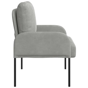 vidaXL Canapés avec coussins 55 cm gris clair contreplaqué