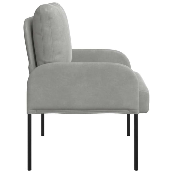vidaXL Canapés avec coussins 55 cm gris clair contreplaqué