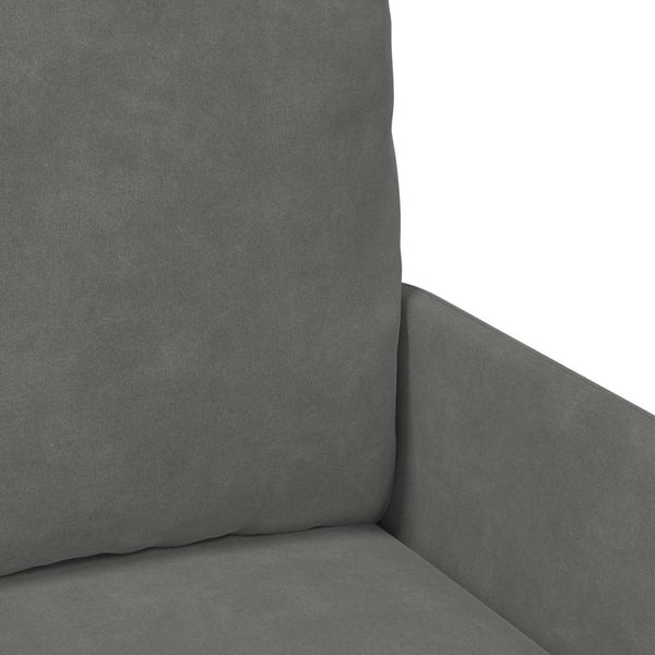 Sofa mit Kissen Dunkelgrau 55cm