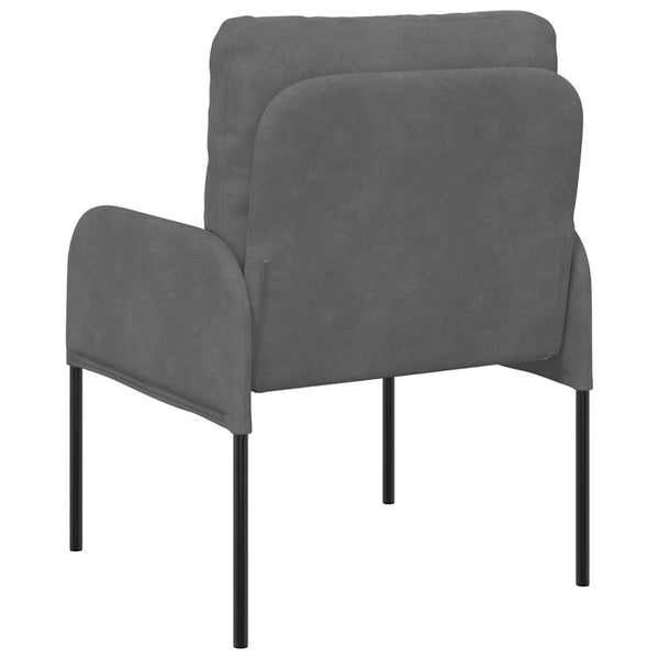 Sofa mit Kissen Dunkelgrau 55cm