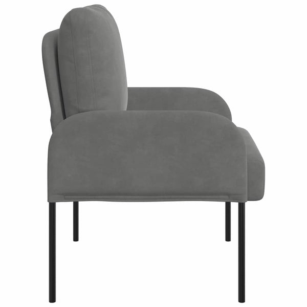 Sofa mit Kissen Dunkelgrau 55cm
