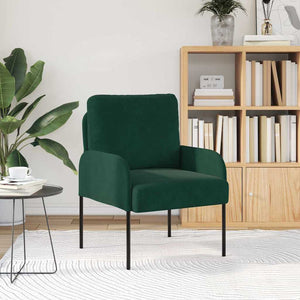 Dunkelgrünes Sofa mit Kissen