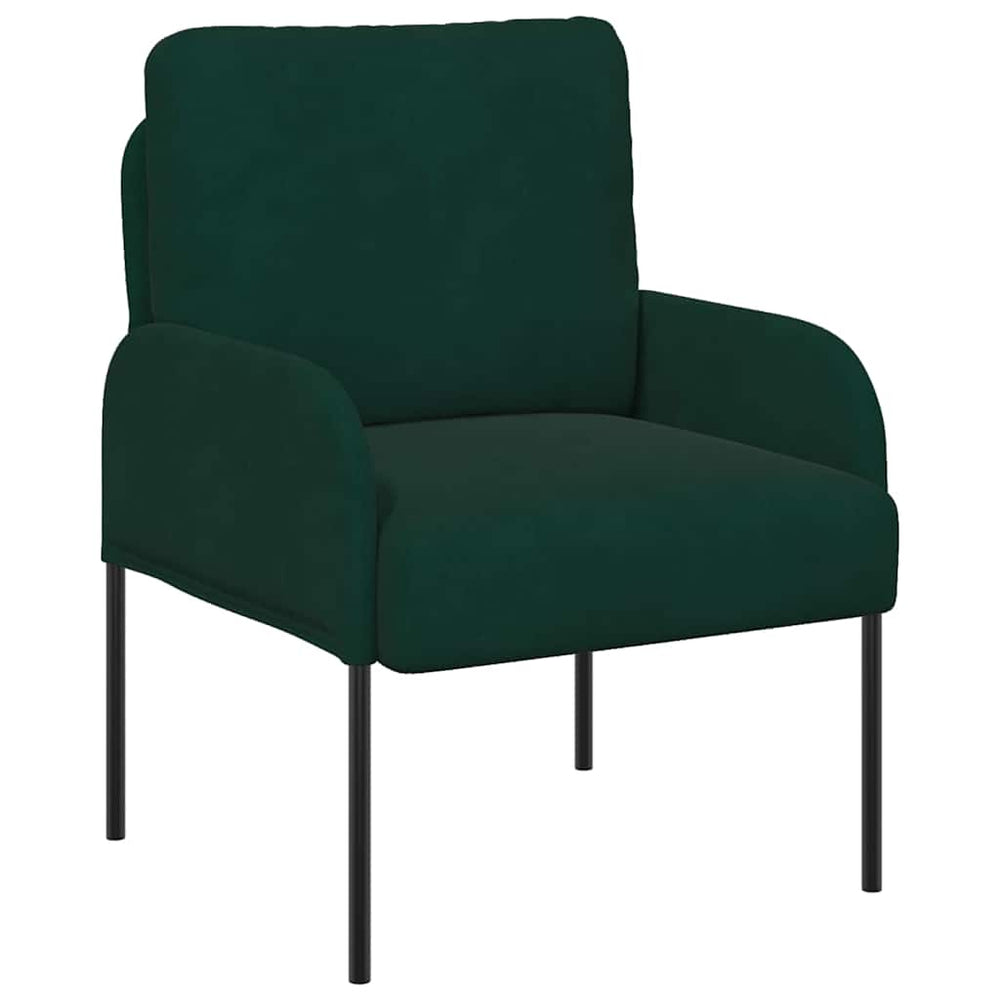vidaXL Canapés avec coussins 55 cm Vert foncé Contreplaqué