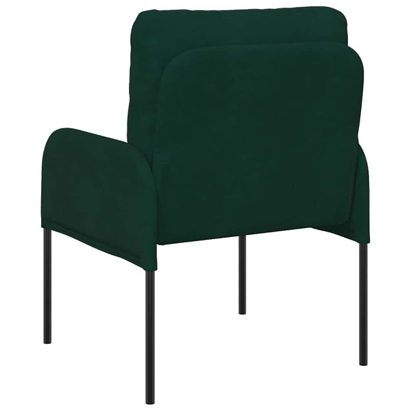 Dunkelgrünes Sofa mit Kissen