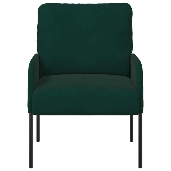 Dunkelgrünes Sofa mit Kissen