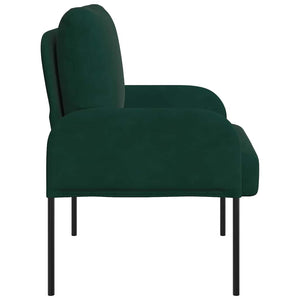 Dunkelgrünes Sofa mit Kissen
