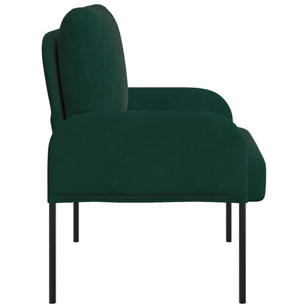 Dunkelgrünes Sofa mit Kissen