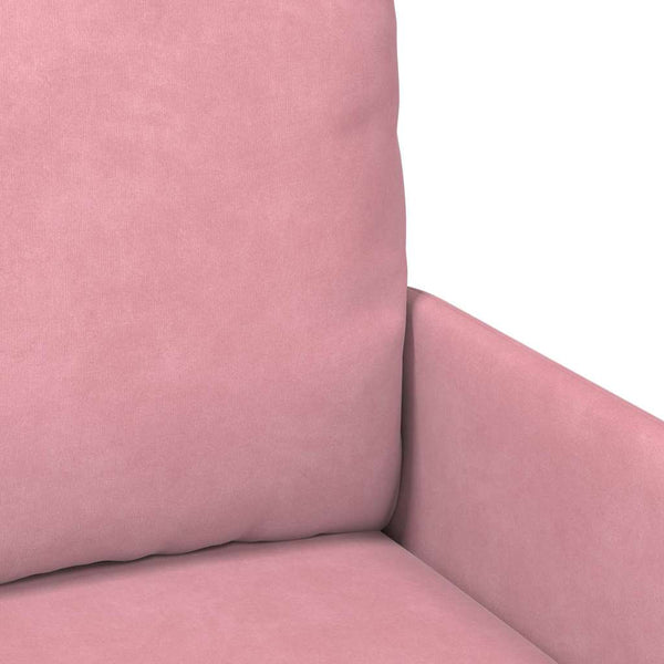 Rosa Sofa mit Kissen 55cm