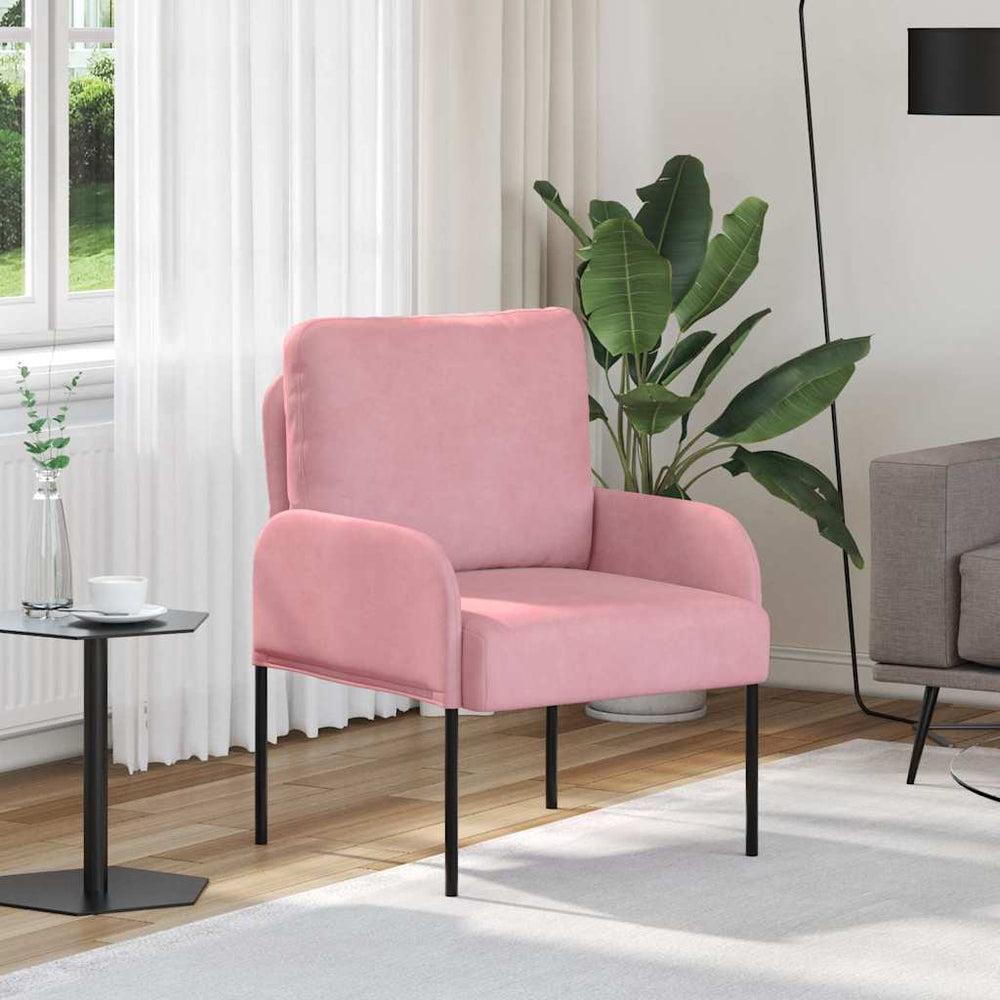 vidaXL Canapés avec coussins 55 cm Rose Contreplaqué