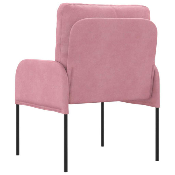 Rosa Sofa mit Kissen 55cm