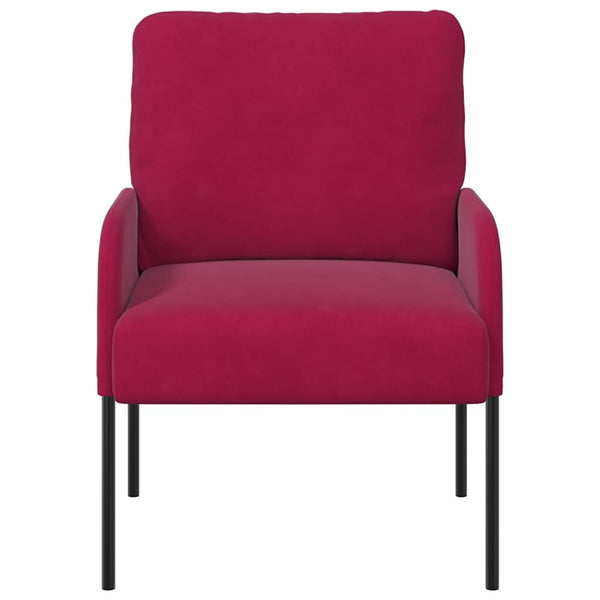 vidaXL Canapés avec coussins 55cm Rouge bordeaux Contreplaqué