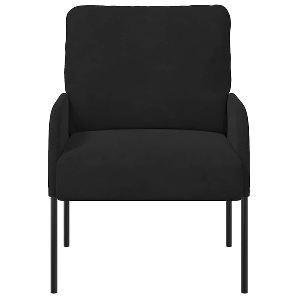 Schwarzes Sofa mit Kissen, 55 cm