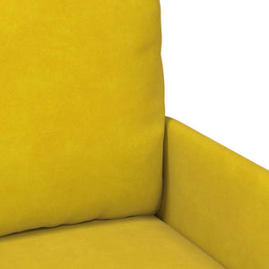 Gelbes Sofa mit Kissen, 55cm